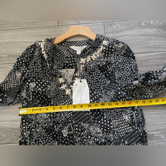 Magnolia Grace| Boho Floral Pattern Long Sleeve Blouse w Embroidered Beading••• - Picture 11 of 11